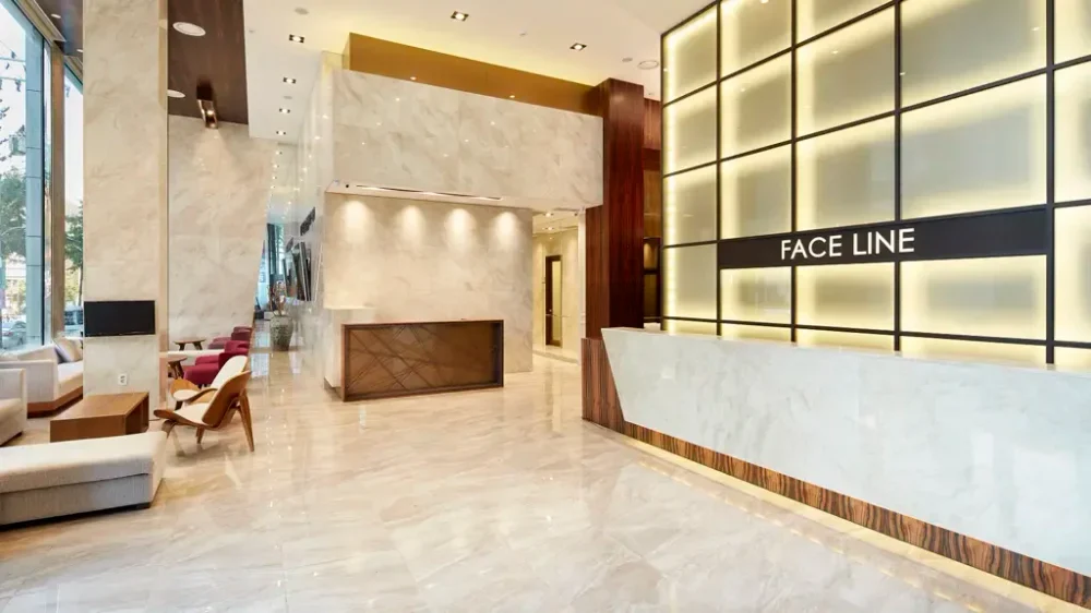 Faceline Plastic Surgery — reception and visitor area